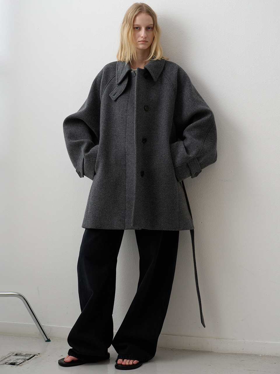 ジャケット・アウター FACADE PATTERN Cashmere Belted Coat FACADE PATTERN Cashmere Belted Coat